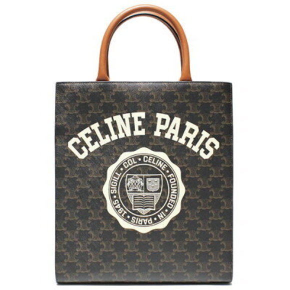 Celine Vertical Cabas Shoulder Bag Brown Anniversary - Picture 1 of 4